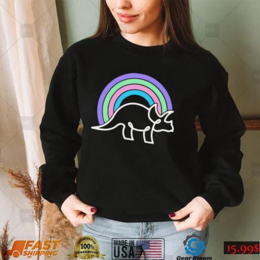 Triceratops Rainbow Summer squad shirt