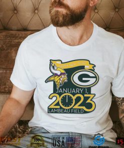 Happy New Years Packers Vs. Vikings Jan. 1 2023 Lambeau Field Gameday Shirt