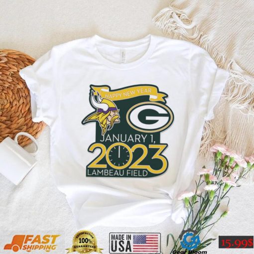 Happy New Years Packers Vs. Vikings Jan. 1 2023 Lambeau Field Gameday Shirt