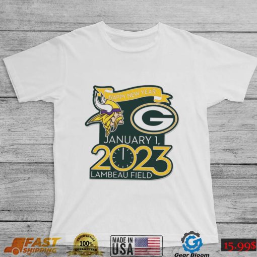 Happy New Years Packers Vs. Vikings Jan. 1 2023 Lambeau Field Gameday Shirt