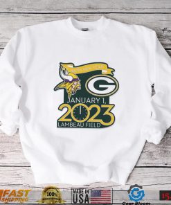 Happy New Years Packers Vs. Vikings Jan. 1 2023 Lambeau Field Gameday Shirt