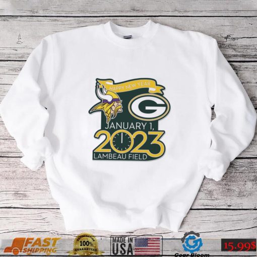 Happy New Years Packers Vs. Vikings Jan. 1 2023 Lambeau Field Gameday Shirt