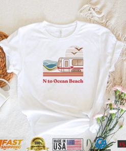 N to Ocean Beach vintage art shirt