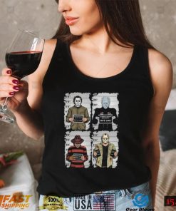 Horror Mugshot Movie Characters T Shirt