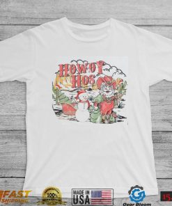 Howdy Hos Christmas Santa Cowboy T Shirt