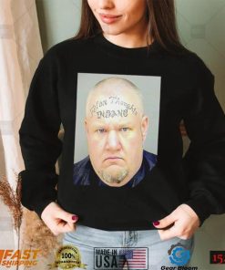 Hubert Leverich’s Insane face tattoo photo shirt