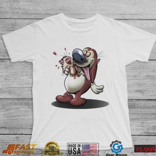 AlI ren and stimpy chestburster shirt