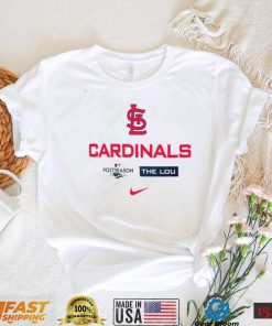 St. Louis Cardinals Nike 2022 Postseason Authentic The Lou shirt