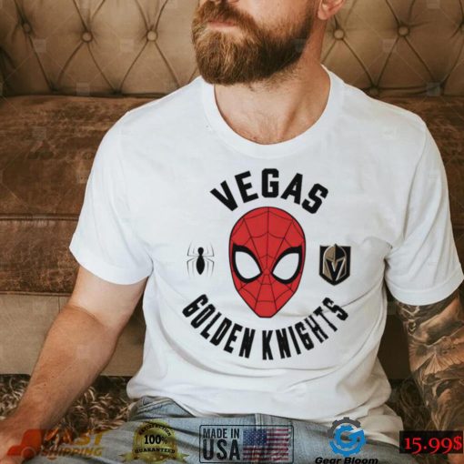 Vegas Golden Knights X Spidey Marvel Spider Man face shirt