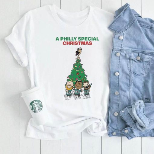 Jason Kelce Jordan Mailata And Lane Johnson A Philly Special Christmas Tree Sweatshirt