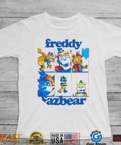 Jonny Blox Five Nights At Freddy’s Freddy Fazbear Grid Boyfriend Fit Girls Shirt