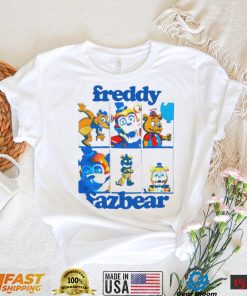 Jonny Blox Five Nights At Freddy’s Freddy Fazbear Grid Boyfriend Fit Girls Shirt