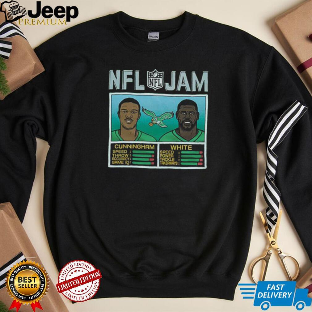 Nfl Jam Philadelphia Eagles Randall Cunningham And Reggie White Shirt -  Bluecat