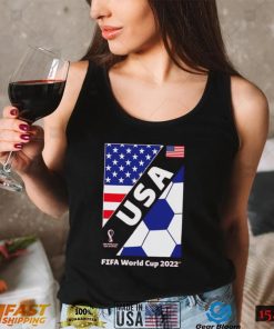 US Soccer FIFA World Cup Qatar 2022 Futbol Nation American flag shirt