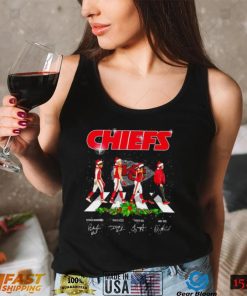 Kansas City Chiefs Christmas Abbey Road Signatures T Shirt