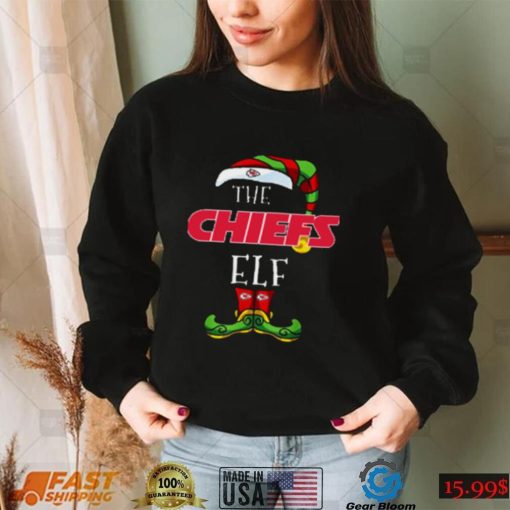 Kansas City Chiefs Christmas ELF T Shirt Funny NFL Xmas