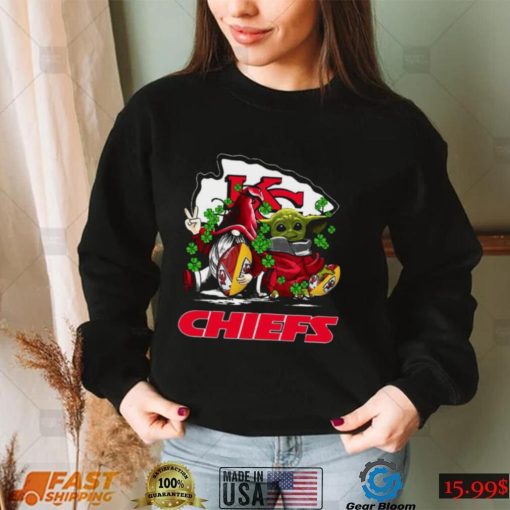 Kansas City Chiefs Christmas T Shirt Baby Yoda St. Patrick_s Day Super Bowl LIV Champions T Shirt Xmas Mery Christmas