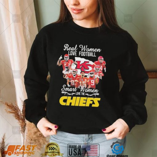 Kansas City Chiefs T Shirt Real Women Love Football Smart Women Love The Kansas City Chiefs Team 2022 Signatures