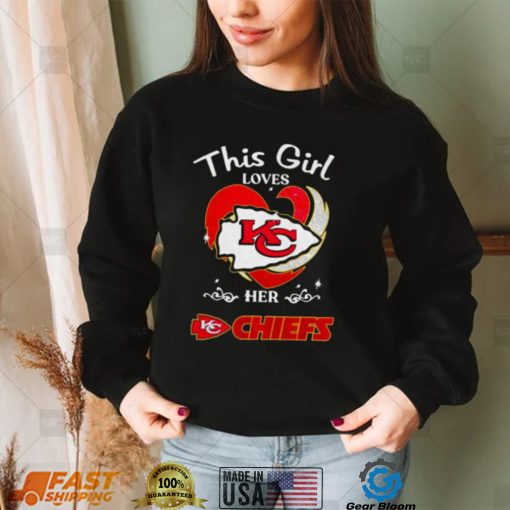 Kansas City Chiefs T Shirt This Girl Loves Her Kansas City Chiefs Football