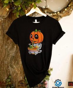 Kawaii Japanese Anime Pumpkin Halloween Ramen Food Lovers T Shirt