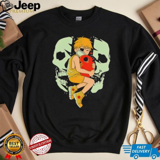 Chainsaw Man best friends skull cartoon shirt