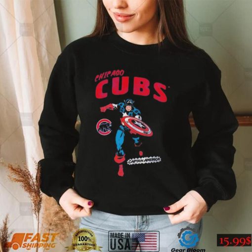 Marvel Captain America Chicago Cubs Shirt