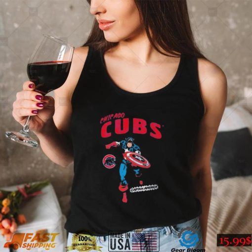 Marvel Captain America Chicago Cubs Shirt