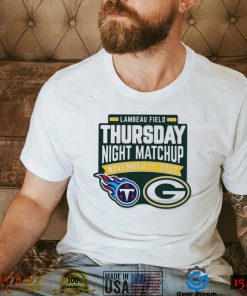 Lambeau Field Thursday Night Matchup Packers Vs. Titans November 17 2022 Shirt