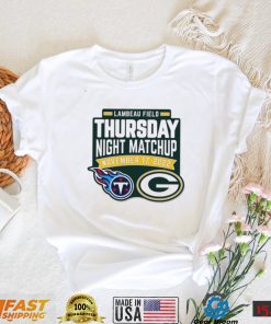 Lambeau Field Thursday Night Matchup Packers Vs. Titans November 17 2022 Shirt