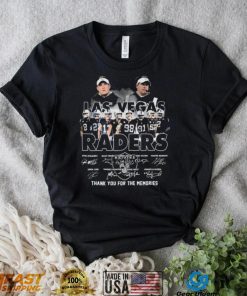 Las Vegas Raider Football Team Thank You For The Memories Signatures Shirt