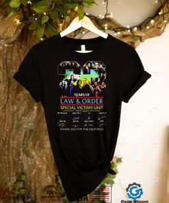 Law And Order SVU Anniversary 22 Years Memories Signatures T Shirt