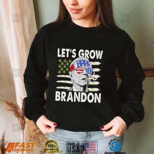 Let’s Grow Brandon, Funny Excellent Brandon, Biden Cannabis Shirt