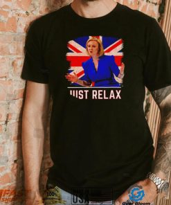 Liz Truss just relax United Kingdom flag shirt