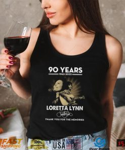 Loretta Lynn 90 Years Thank You For The Memories Tshirt