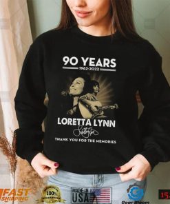 Loretta Lynn 90 Years Thank You For The Memories Tshirt