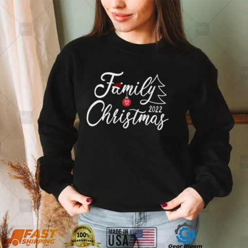 Love My Family Cute 2022 Family Christmas T Shirt