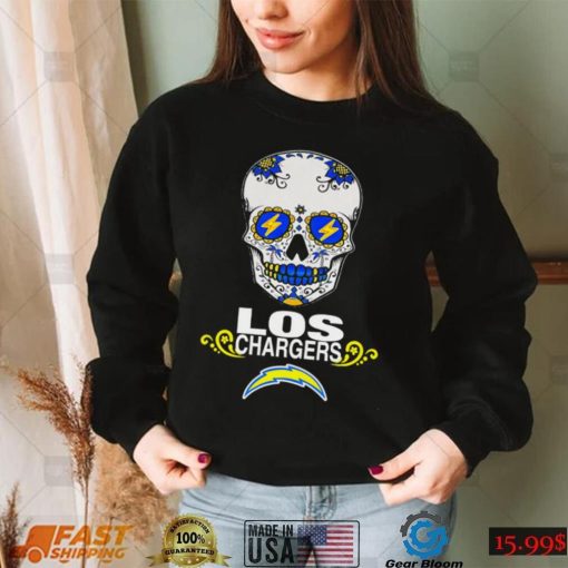 Jen Mills Sugar Skull Los Chargers shirt