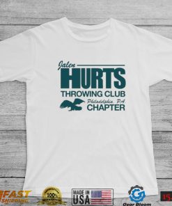 Jalen Hurts Throwing Club Philadelphia Chapter Shirt