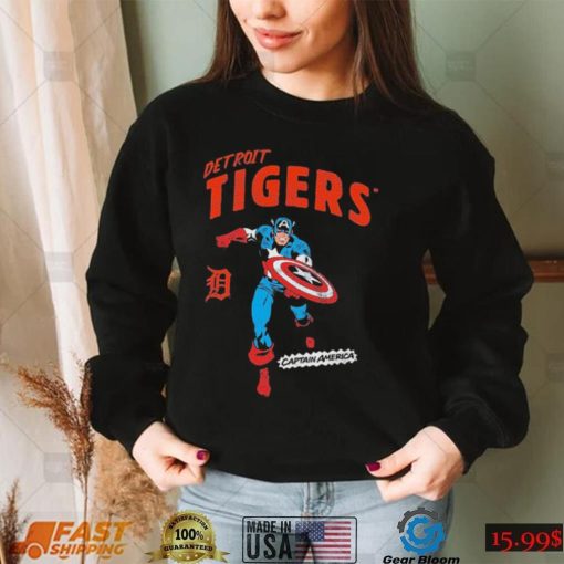 Marvel Captain America Detroit Tigers Shirt