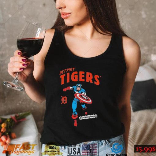 Marvel Captain America Detroit Tigers Shirt