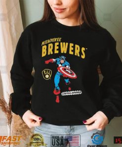 Marvel Captain America Milwaukee Brewers Shirt