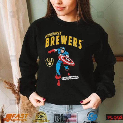 Marvel Captain America Milwaukee Brewers Shirt