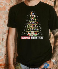 Marvel Christmas Tree Marvel Avengers Endgame, Thor, Spider man Christmas Shirt