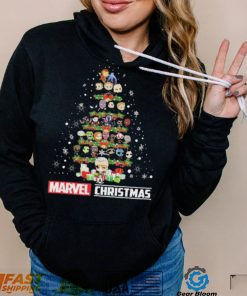 Marvel Christmas Tree Marvel Avengers Endgame, Thor, Spider man Christmas Shirt