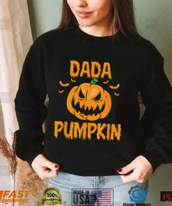 Mens Dada Pumpkin Matching Family Halloween T Shirt