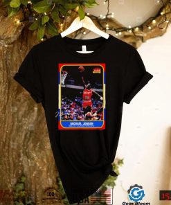 Michael Jordan Chicago Bulls 1986 Rookie Card signature shirt