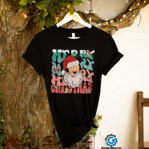 Mickey Santa Disney Merry Christmas T Shirt