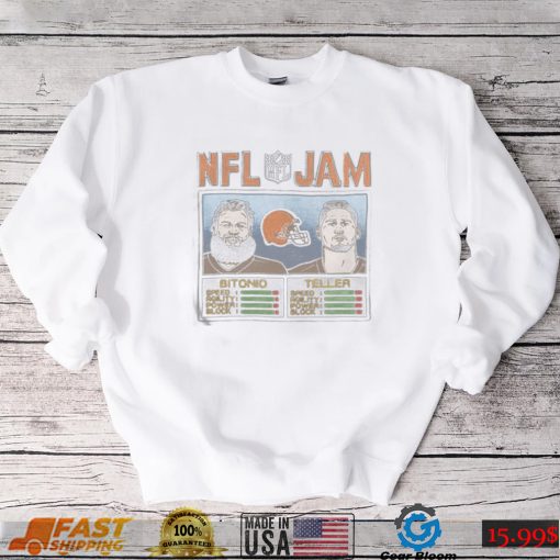 NFL Jam Cleveland Browns Bitonio And Teller shirt