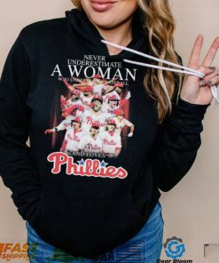 Never Underestimate A Woman Who Understands Baseball And Loves Philadelphia Phillies World Series 2022 Shirt