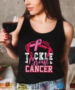 Tackle Football Pink Ribbon Breast Cancer Awareness T Shirt